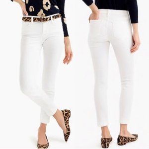 J. Crew toothpick ankle jean in white (never worn)